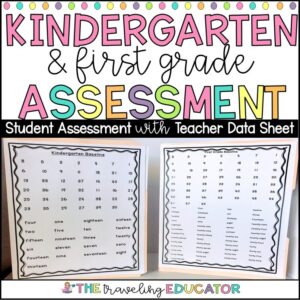 kindergarten and first grade assessment for the entire school year