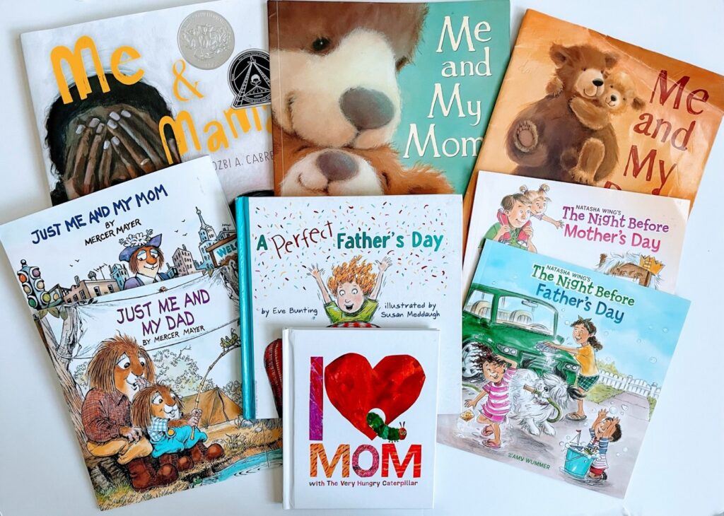 A picture of the best mother's and father's day children's books