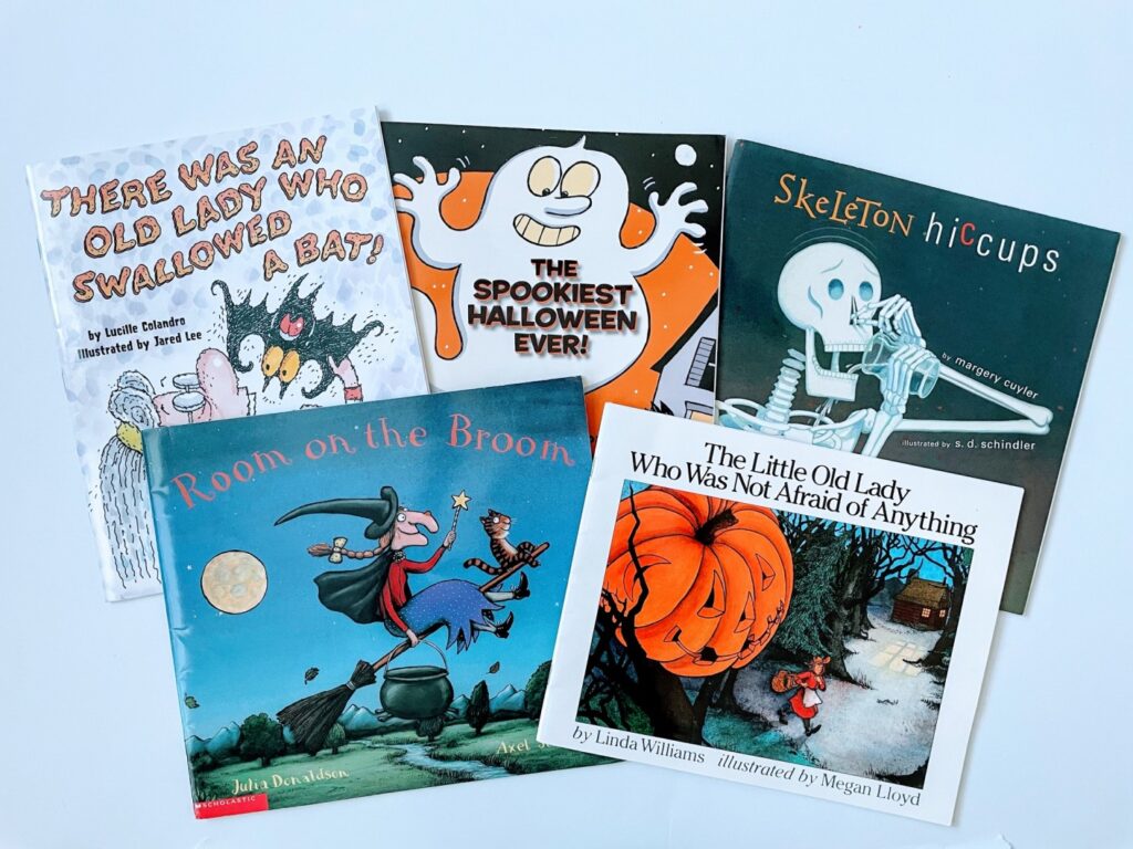 A picture of the best Halloween picture books for kids