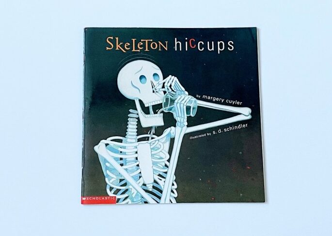 A picture of the book, Skeleton Hiccups which is one of the best Halloween Picture books for kids.