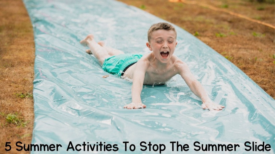 Kids sliding into summer to stop the summer slide