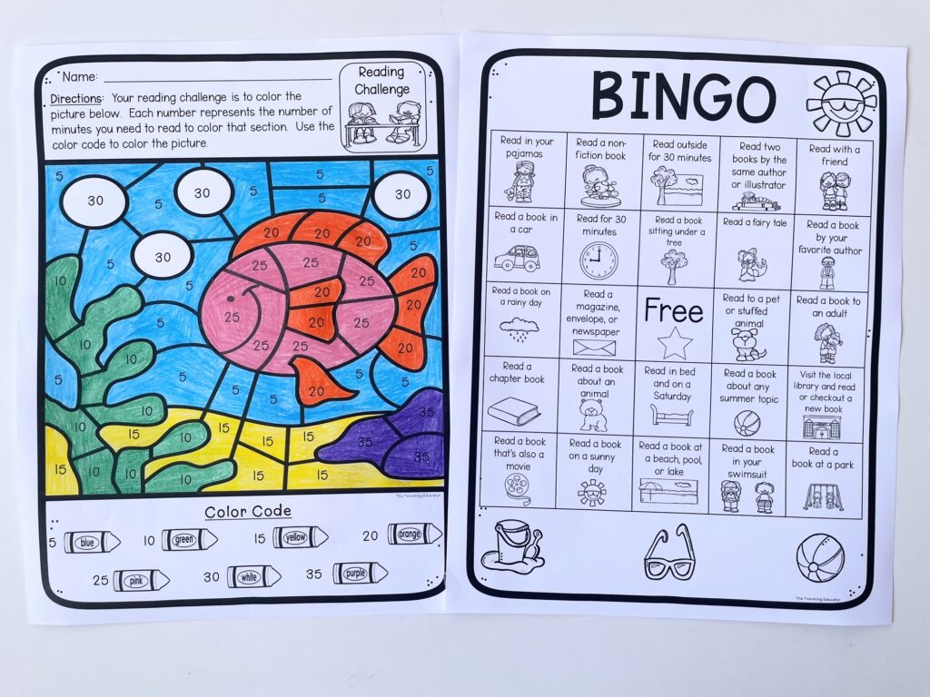 Summer Reading Challenge Freebie - The Traveling Educator